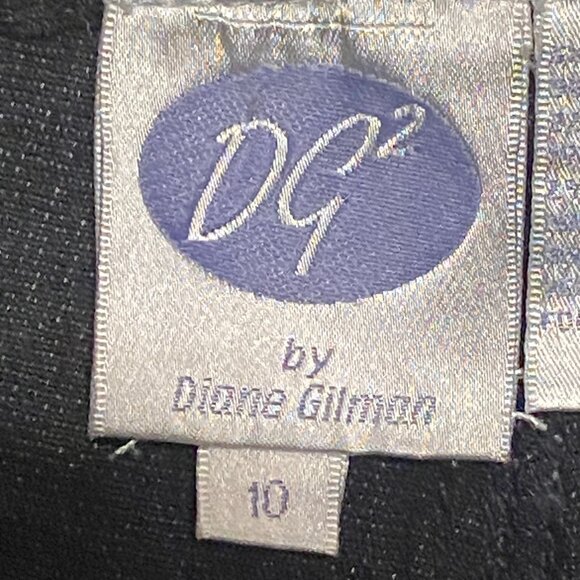 DG2 by Diane Gilman Black Denim Jeans Stretch 5 Pockets Women's Size (10) - Picture 5 of 7
